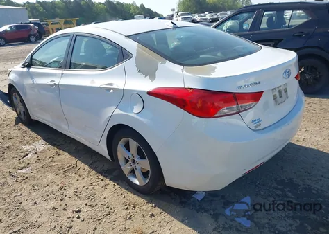 2013 Hyundai Elantra Gls z USA, uszkodzony, nr VIN 5NPDH4AE5DH349210